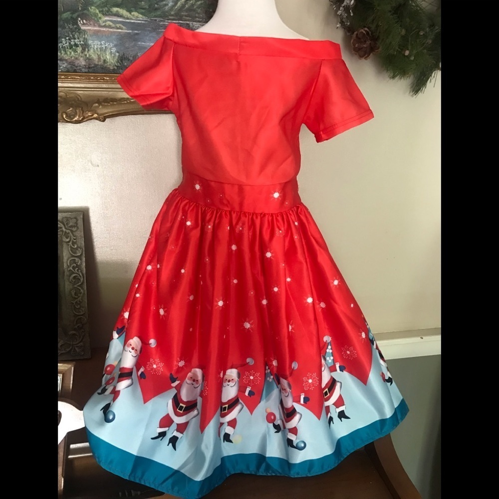 🆕 🧑‍🎄🎄Girls Christmas Santa Clause Dress